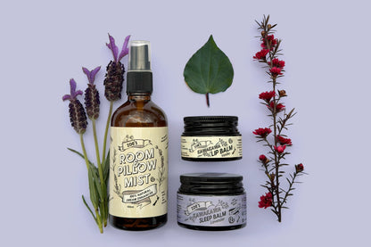 A flat-lay product arrangement featuring a Zoes Dream Gift Box, containing Zoe&